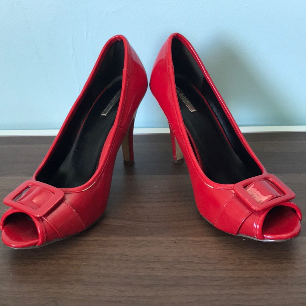 Fiery Red High Heels in size 8